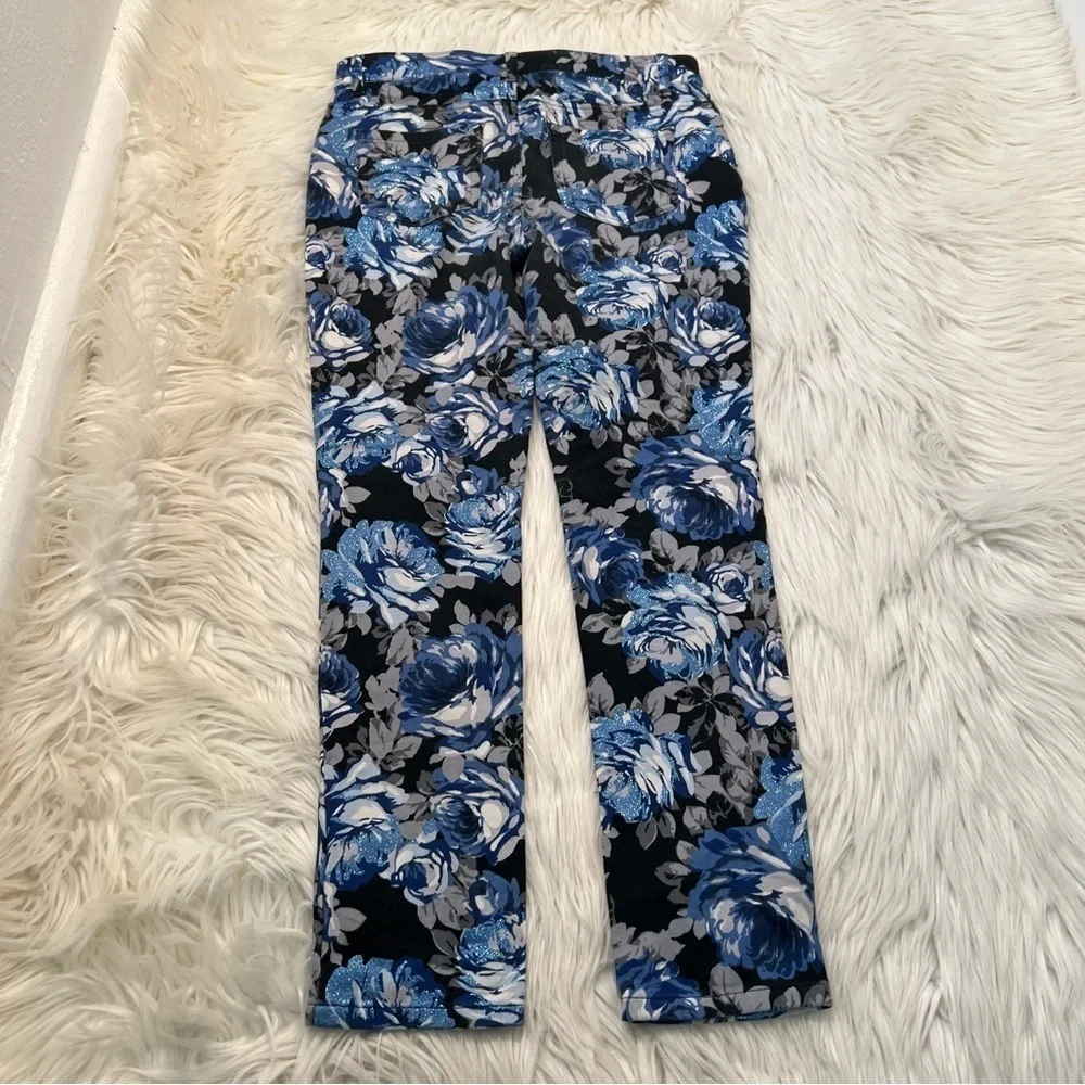 The Children's Place Jegging Black Blue Floral